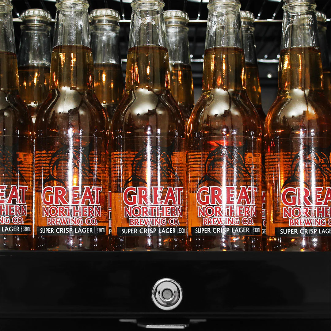 AAA Schmick Black Tropical Double Glazed Glass Door Bar Fridge - Model HUS-SC70-B - Image 5