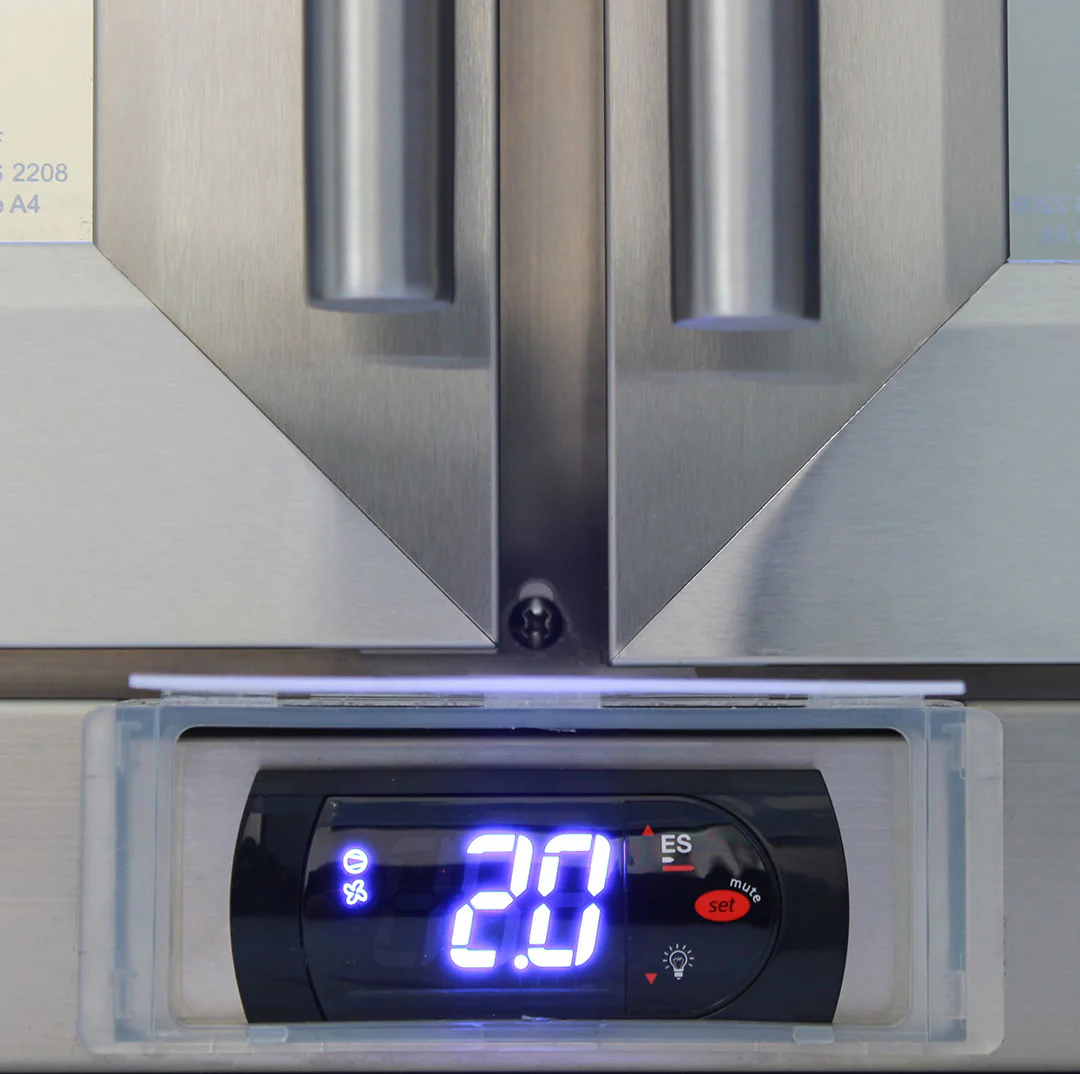 Alfresco Glass Twin Door Bar Refrigerator With Outdoor IP24 Rating with LOW E Glass - Model GSP2H-SS - Image 7