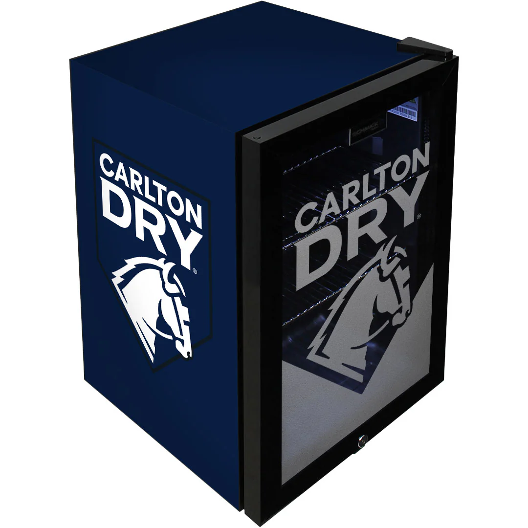 Carlton Dry Branded Glass Door Bar Fridge With Cool Frosted Door Logo - Model SC70-B-DRY - Image 9