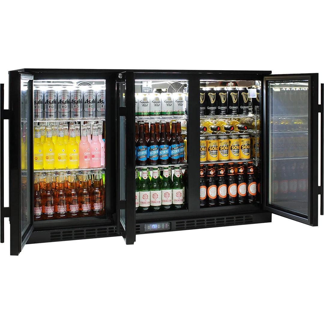 Commercial Glass 3 Door Under Bench Bar Fridge Energy Efficient With Quality Parts - Model SG3H-B - Image 5