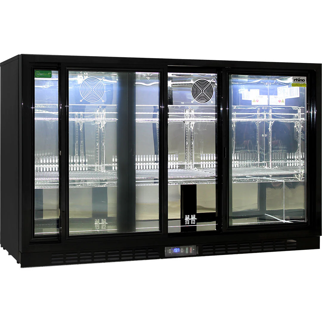 Commercial Under Bench 3 Sliding Doors Alfresco Glass Door Fridge With LG Compressor - Model SG3S-B - Image 3