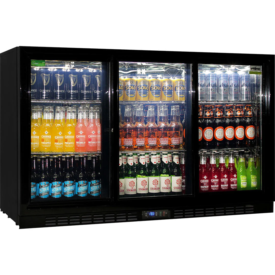 Commercial Under Bench 3 Sliding Doors Alfresco Glass Door Fridge With LG Compressor - Model SG3S-B - Image 4
