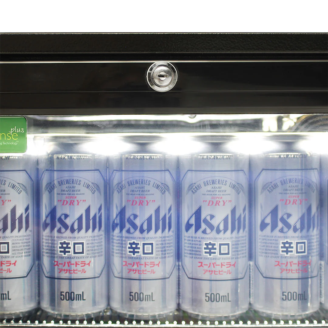 Commercial Under Bench Quiet Running Black Glass Double Door Bar Fridge Energy Efficient - Model SG2H-B - Image 6