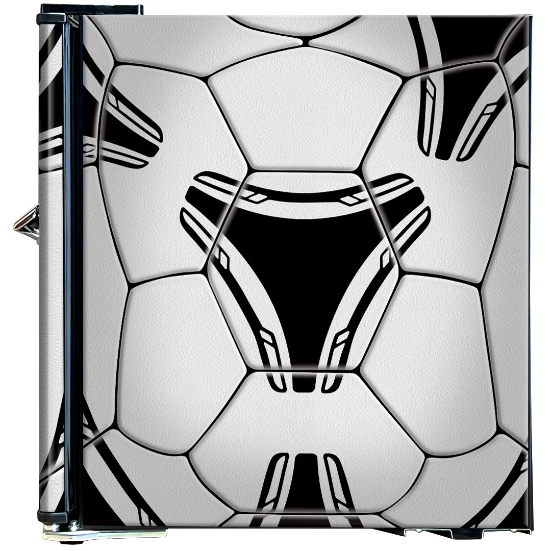 Funky Soccer Ball Football Design Mini Bar Fridge With Handle And Opener - Add Your Name - Model BC46B-SOCCER - Image 11