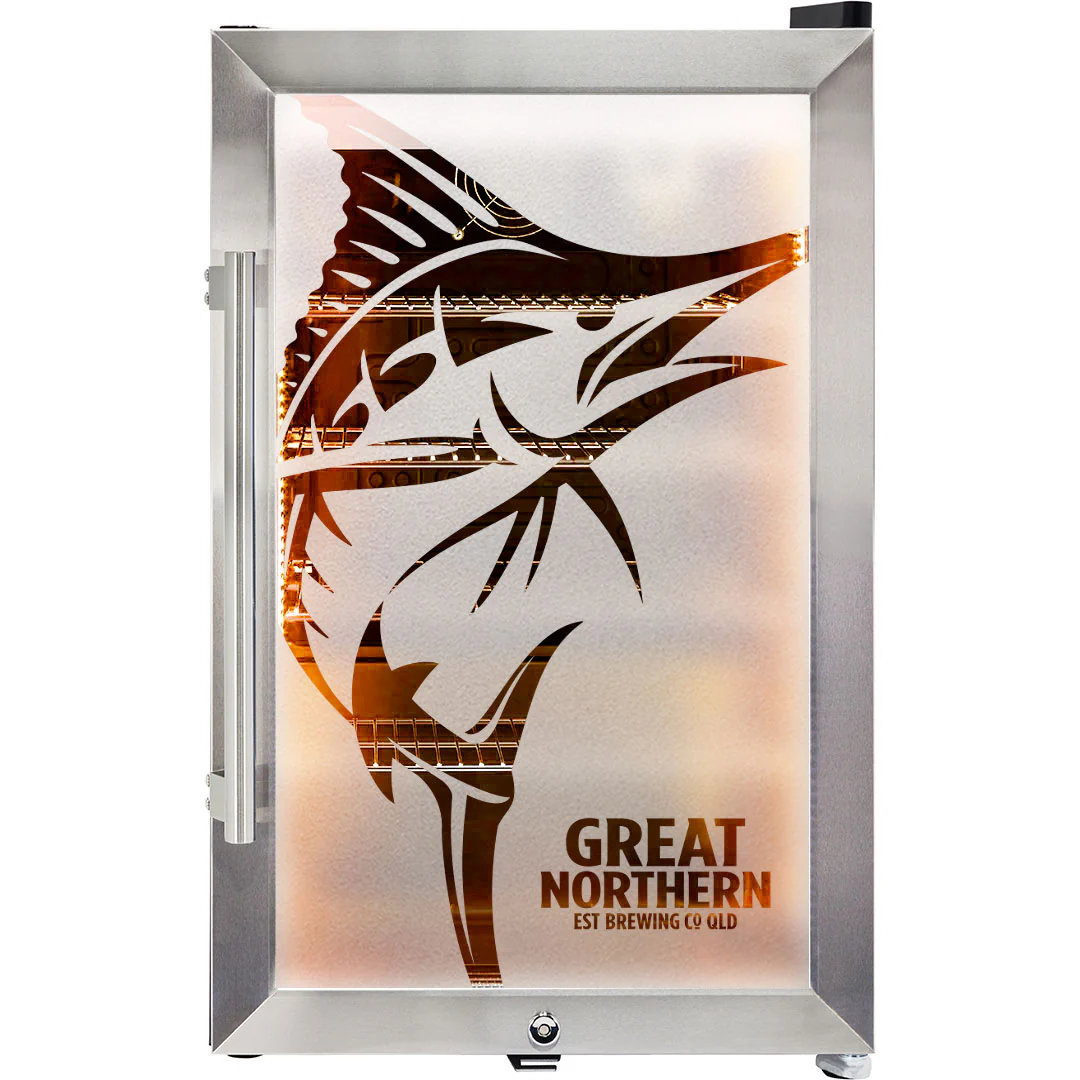 Great Northern branded bar fridge, Great gift idea! Great Entertaining Room Or Man Cave Item - Model SC70-SS-GNBC-GOLD - Image 3