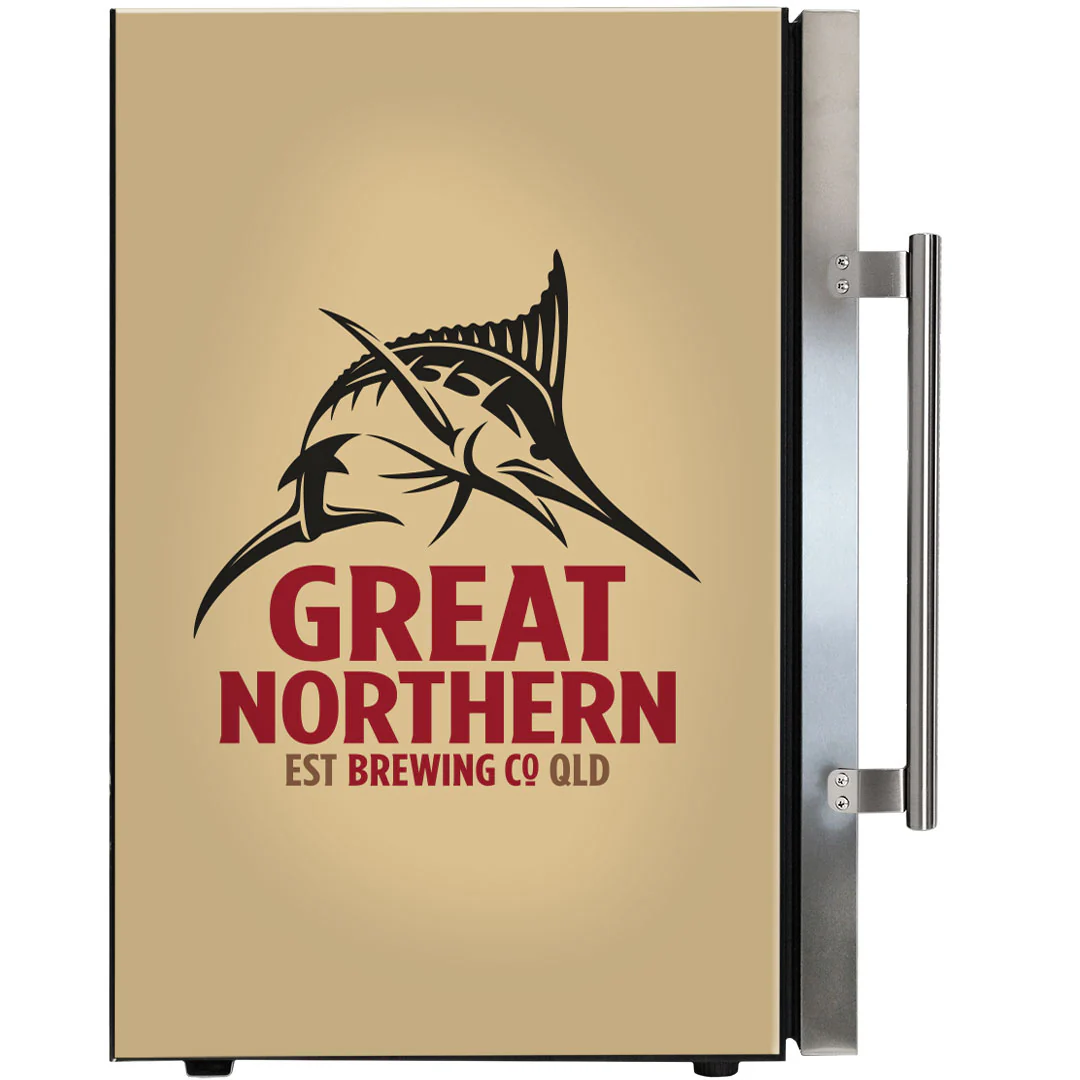 Great Northern branded bar fridge, Great gift idea! Great Entertaining Room Or Man Cave Item - Model SC70-SS-GNBC-GOLD - Image 4