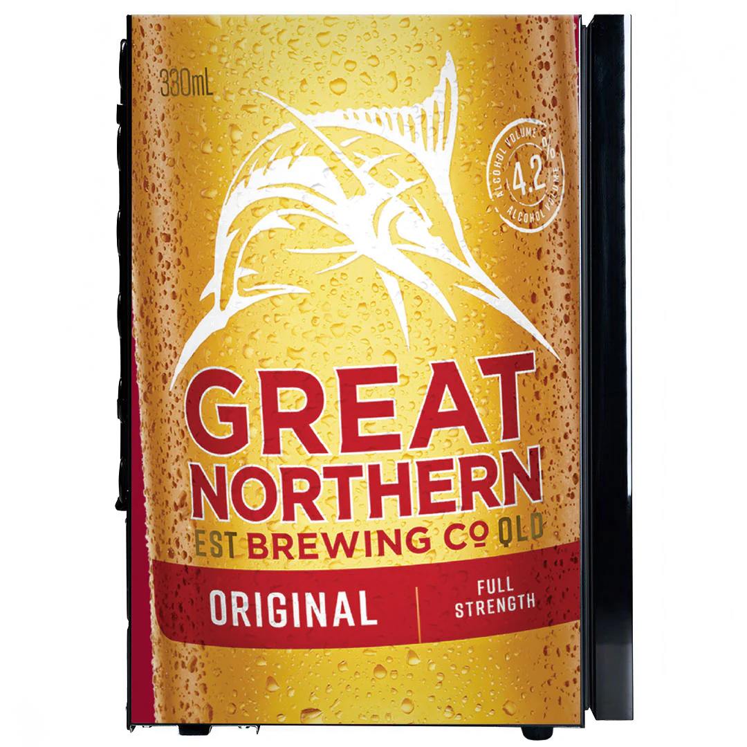 Great Northern Original Branded Glass Door Bar Fridge With Cool Frosted Door Logo - Model SC70-B-GNBC-ORIG - Image 7