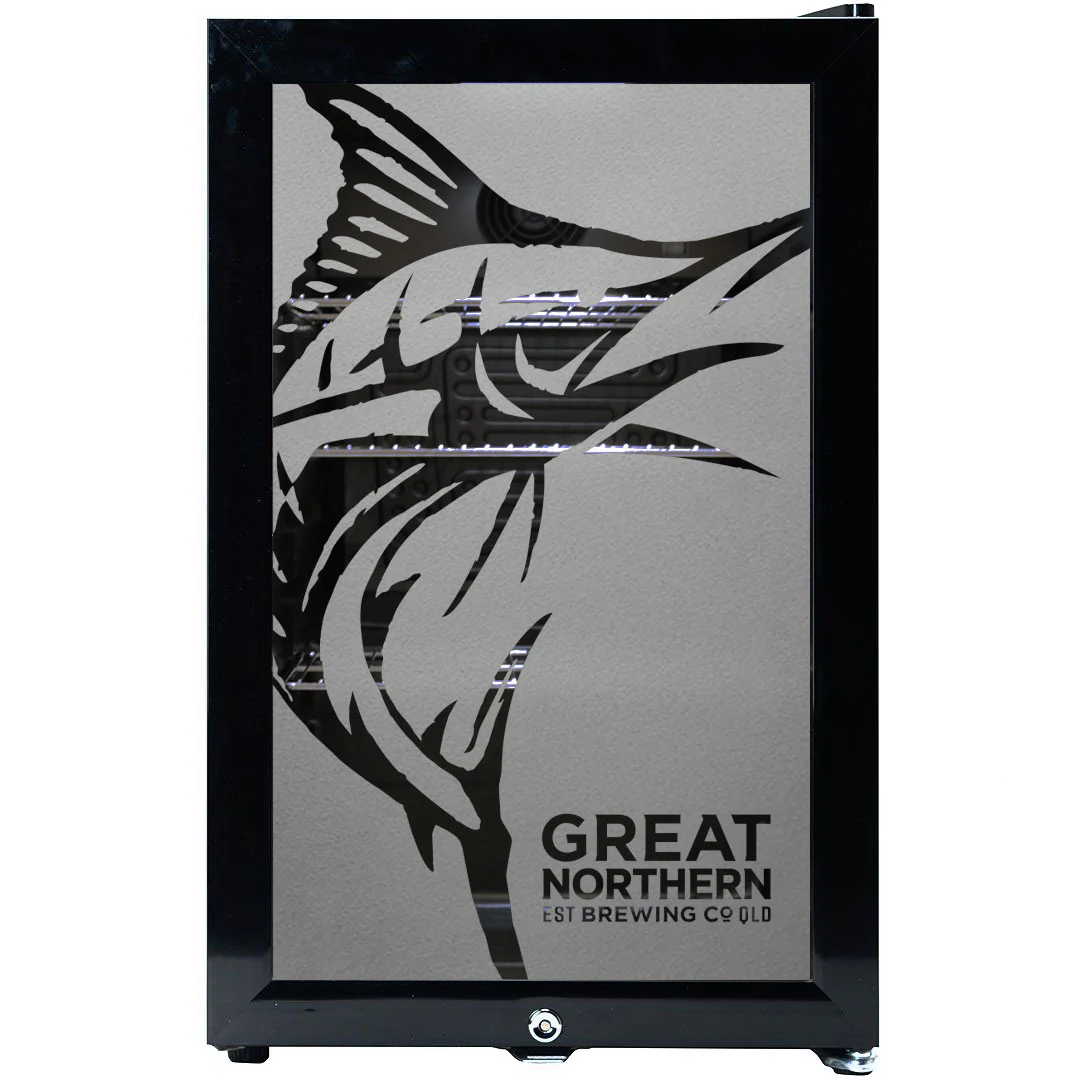 Great Northern Original Branded Glass Door Bar Fridge With Cool Frosted Door Logo - Model SC70-B-GNBC-ORIG - Image 8