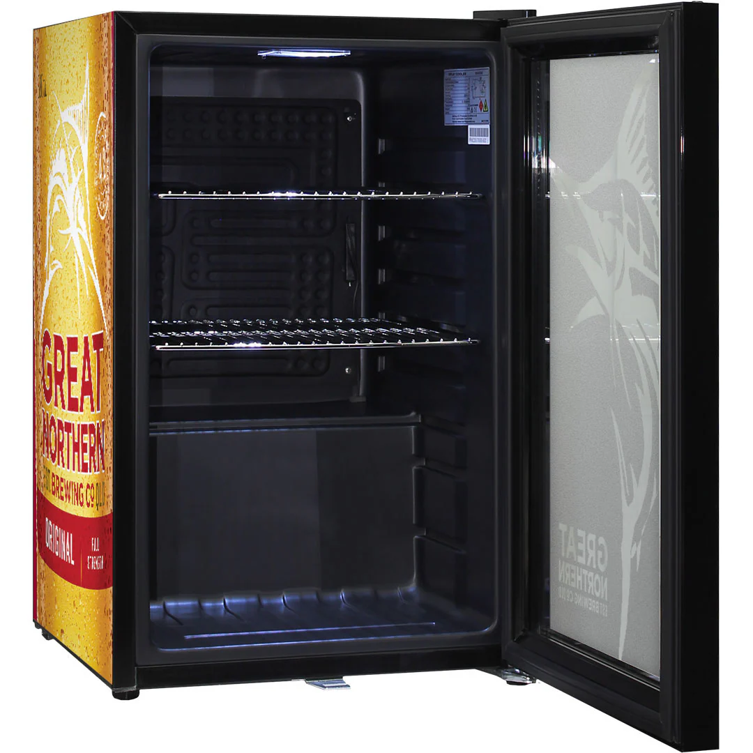 Great Northern Original Branded Glass Door Bar Fridge With Cool Frosted Door Logo - Model SC70-B-GNBC-ORIG - Image 9