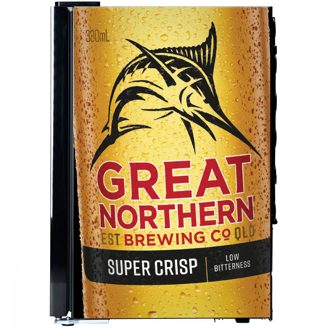 Great Northern Super Crisp Branded Glass Door Bar Fridge With Cool Frosted Door Logo - Model SC70-B-GNBC-CRISP - Image 6
