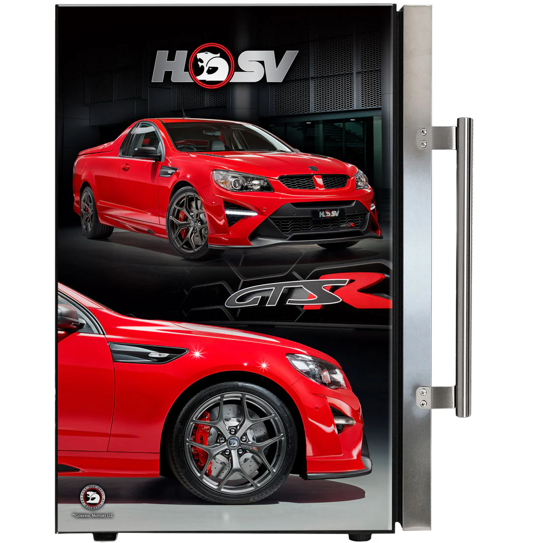 HSV GTSR Maloo branded bar fridge. Great gift idea! Add You Own Number Plate To Door! - Model SC70-SS-GTSR-Maloo - Image 3