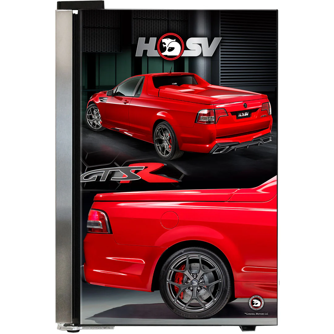 HSV GTSR Maloo branded bar fridge. Great gift idea! Add You Own Number Plate To Door! - Model SC70-SS-GTSR-Maloo - Image 4