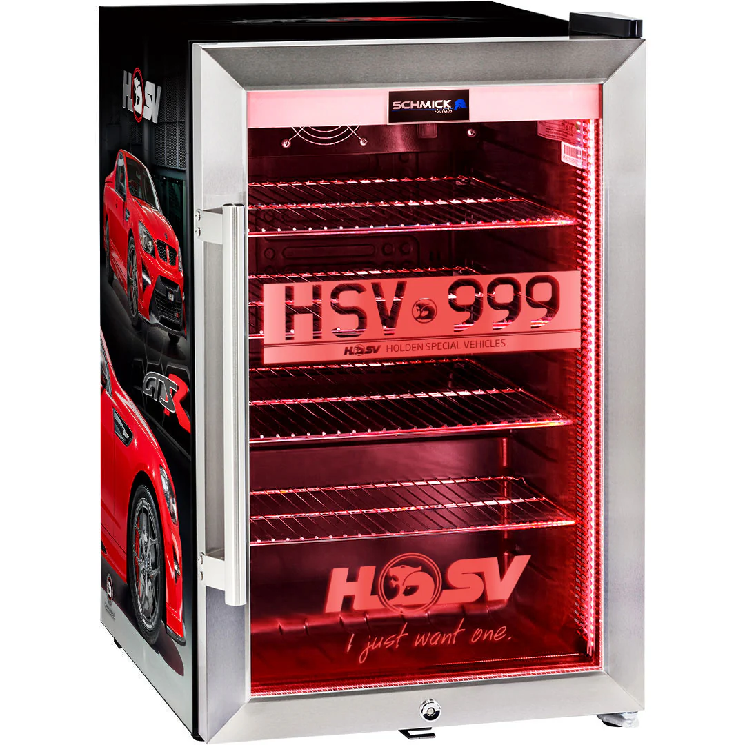 HSV GTSR Maloo branded bar fridge. Great gift idea! Add You Own Number Plate To Door! - Model SC70-SS-GTSR-Maloo - Image 6