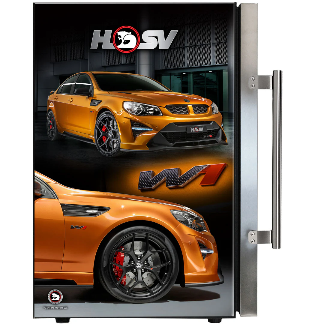 HSV GTSR W1 branded bar fridge, Great gift idea! Add You Own Number Plate To Door! - Model SC70-SS-GTSR-W1 - Image 3