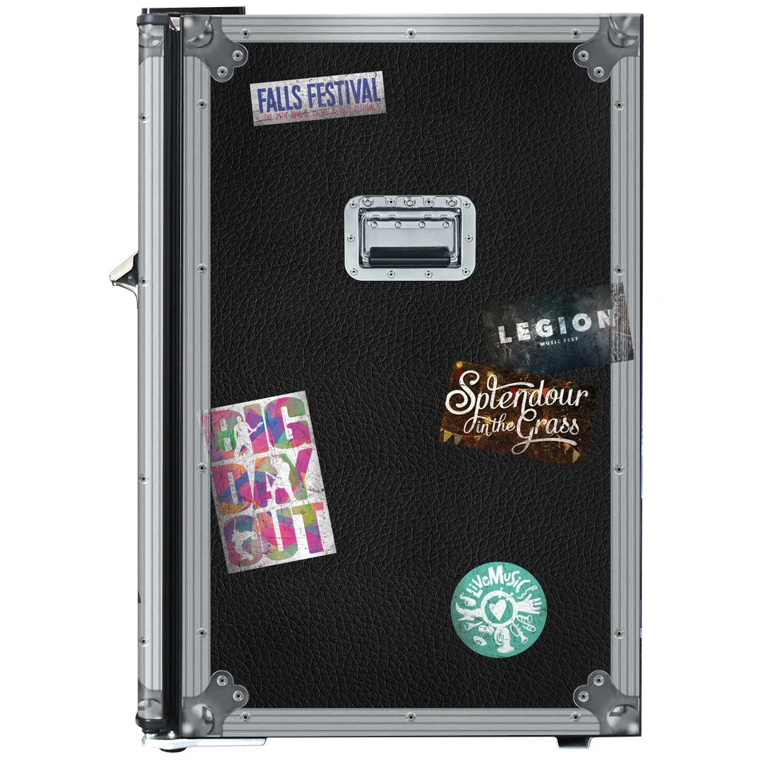 Music Roadie Case Retro Mini Bar Fridge 70 Litre Schmick Brand With Opener - Mode BC70B-ROADIE-AUS - Image 9