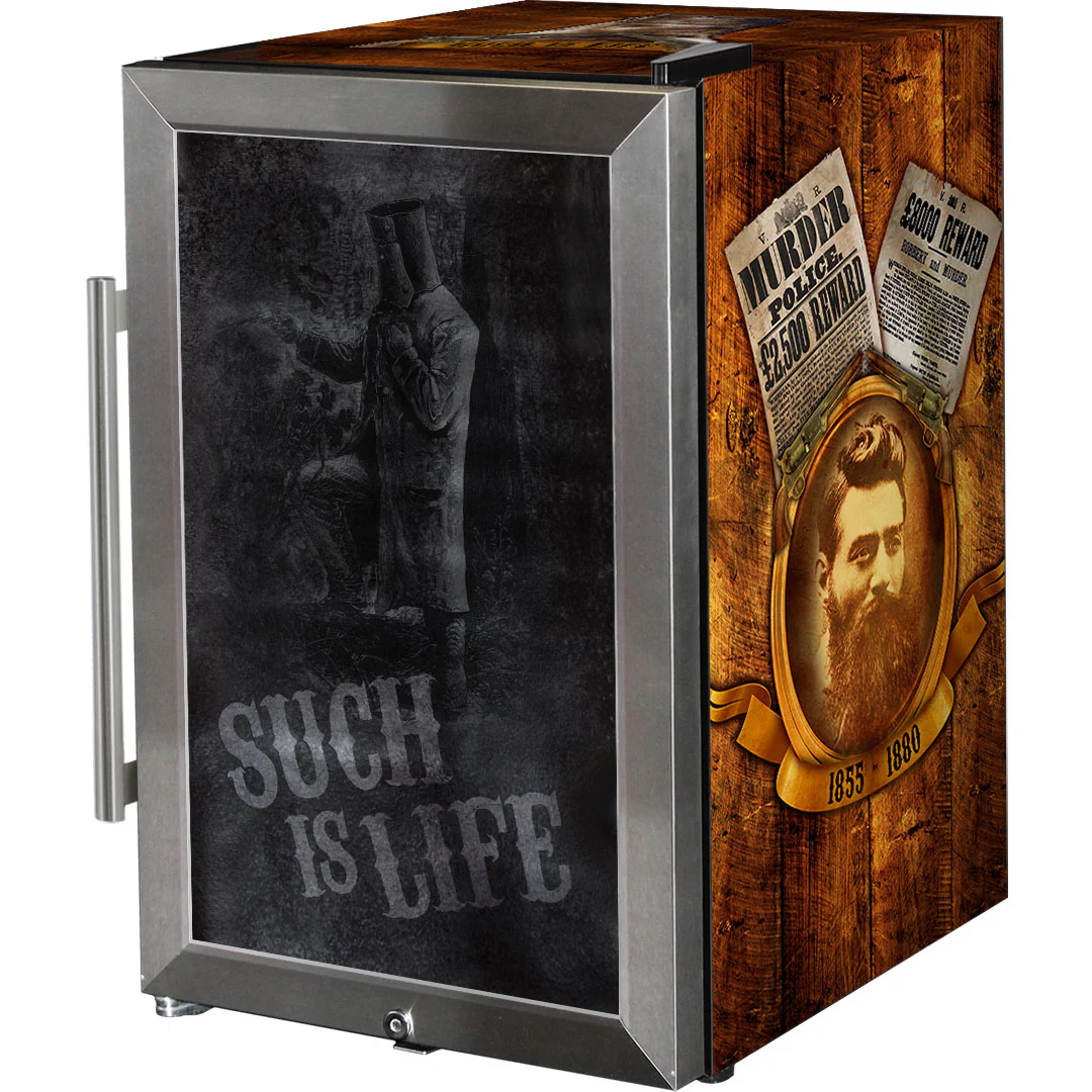 Ned Kelly Designed Glass Door Bar Fridge 70 Litre - Model SC70-SS-NED - Image 11