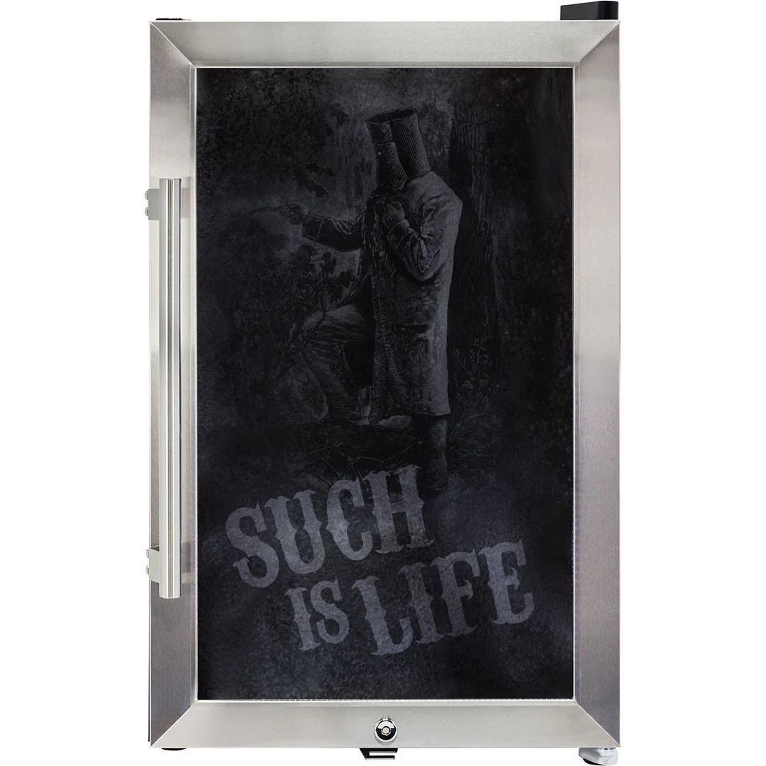 Ned Kelly Designed Glass Door Bar Fridge 70 Litre - Model SC70-SS-NED - Image 7