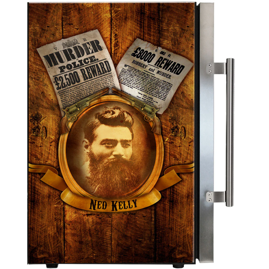 Ned Kelly Designed Glass Door Bar Fridge 70 Litre - Model SC70-SS-NED - Image 8