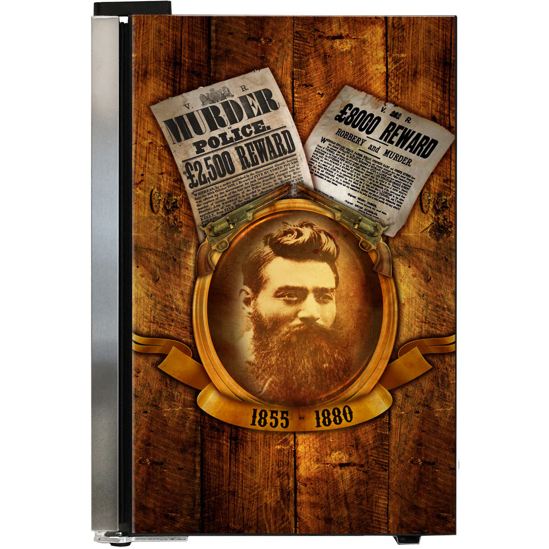 Ned Kelly Designed Glass Door Bar Fridge 70 Litre - Model SC70-SS-NED - Image 9