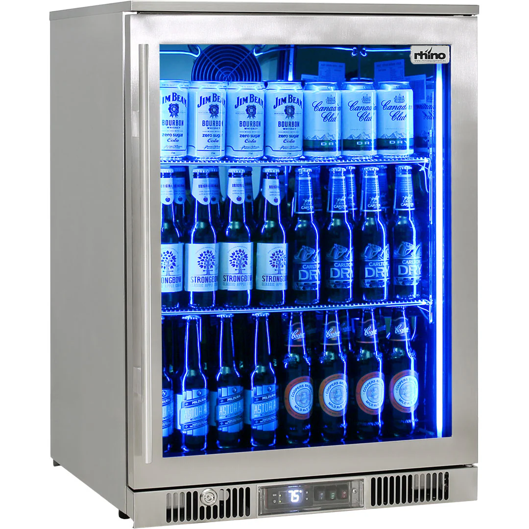Outdoor Rhino ENVY 1 Door Bar Fridge Coldest Beer 43ºC+ Best Alfresco 316 Stainless Quiet With No Condensation - Model ENV1R-SS - Image 3