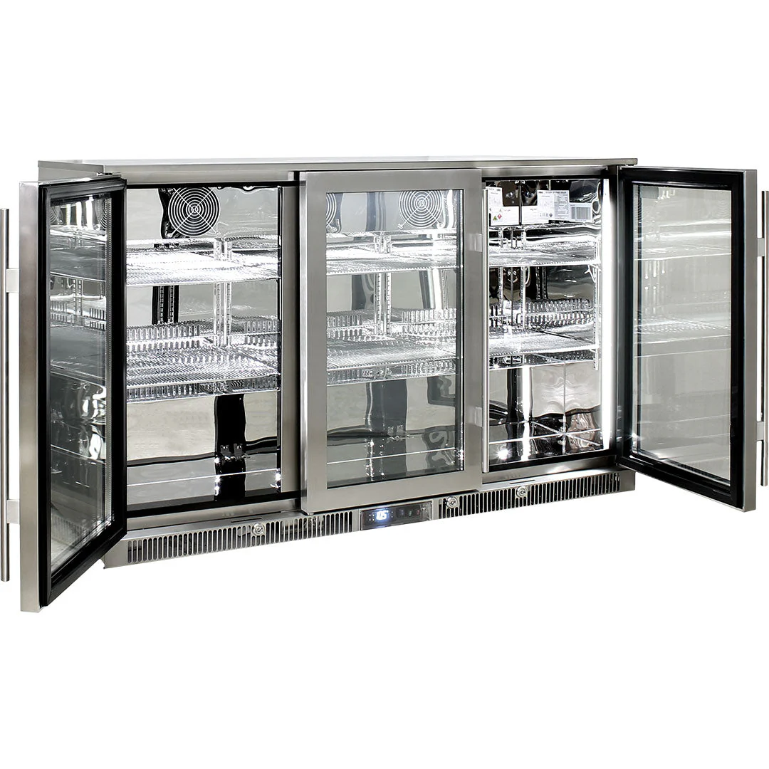 Outdoor Rhino ENVY 3 Door Bar Fridge Coldest Beer 43ºC+ Best Alfresco 316 Marine Grade Stainless Quiet With No Condensation - Model ENV3H-SS - Image 9