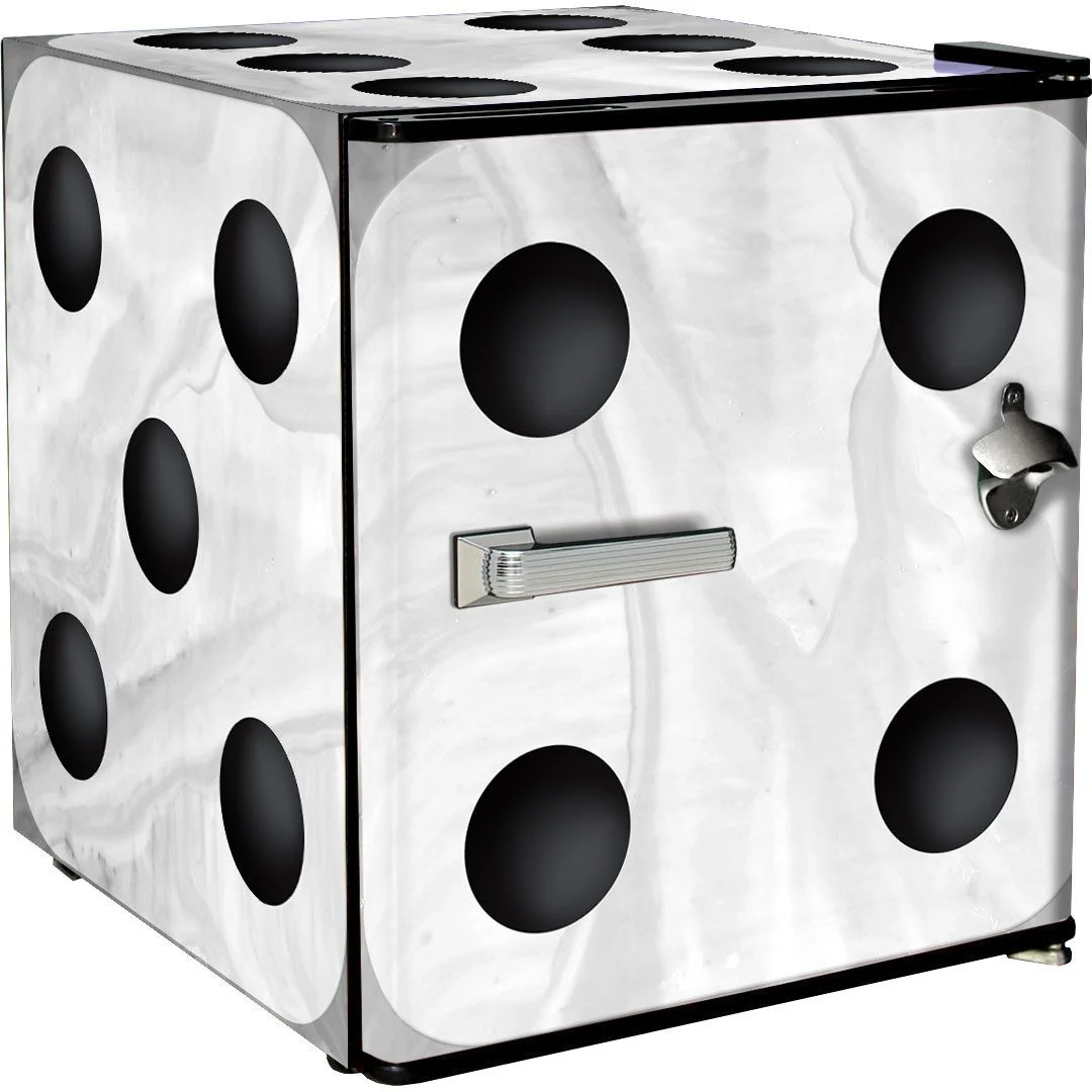 Retro Dice Design Mini Bar Fridge - A Great Gift Idea - ModelBC46B-DICE - Image 7