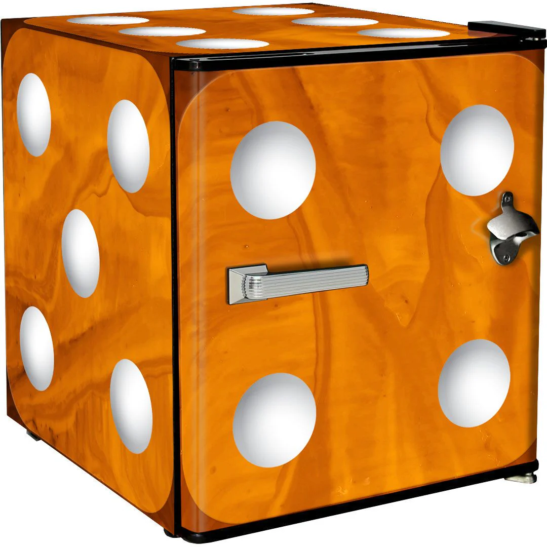 Retro Dice Design Mini Bar Fridge - A Great Gift Idea - ModelBC46B-DICE - Image 8