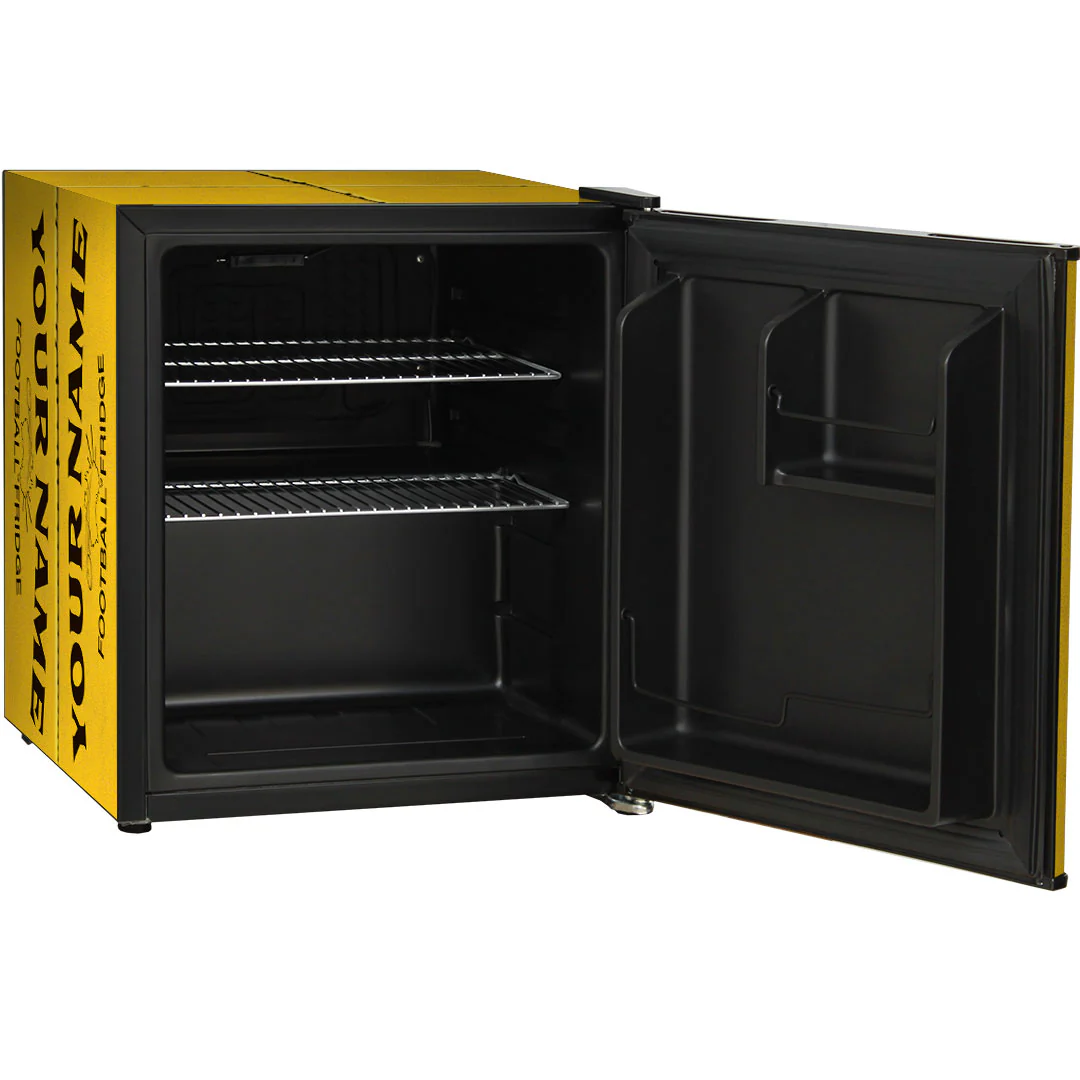 Retro Footy Design Vintage Mini Bar Fridge With Opener - Add Your Own Name - Model BC46B-FOOTY - Image 13