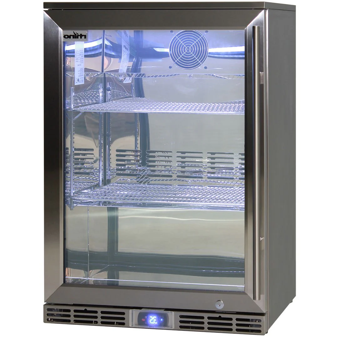 Rhino Alfresco Bar Fridge Glass Door Outdoor Rated 129L - Model GSP1HL-840-SS - Image 3