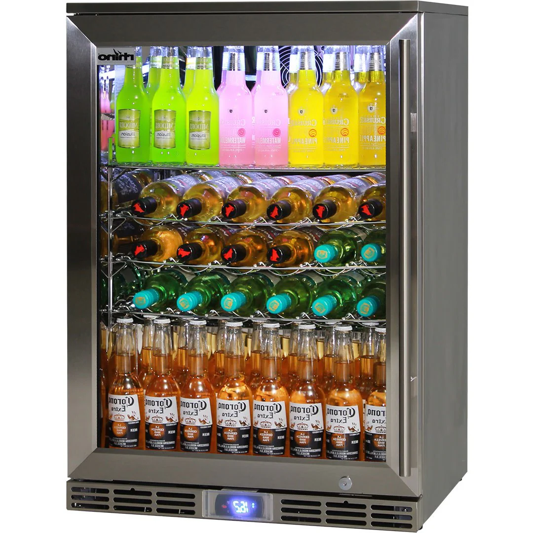 Rhino Alfresco Bar Fridge Glass Door Outdoor Rated 129L - Model GSP1HL-840-SS - Image 5