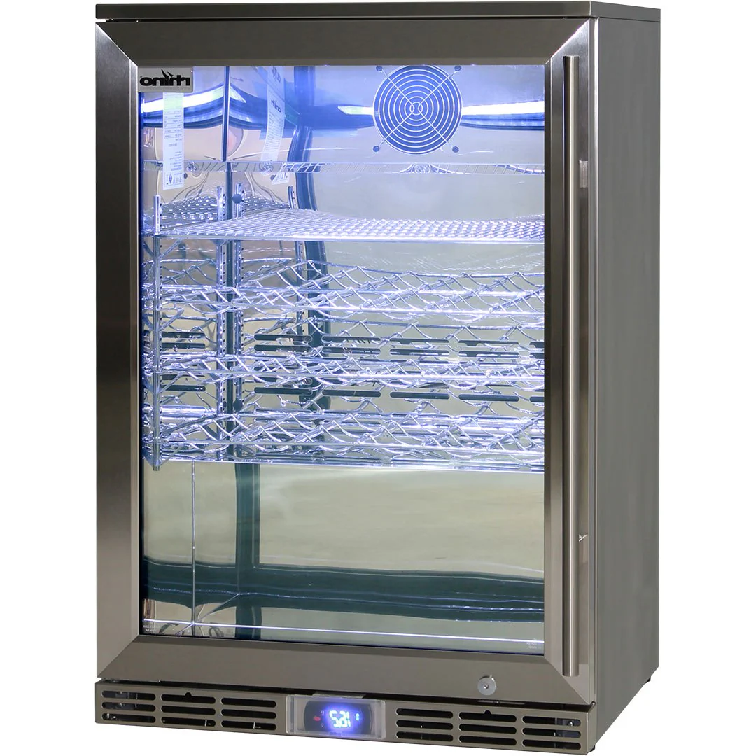 Rhino Alfresco Bar Fridge Glass Door Outdoor Rated 129L - Model GSP1HL-840-SS - Image 7
