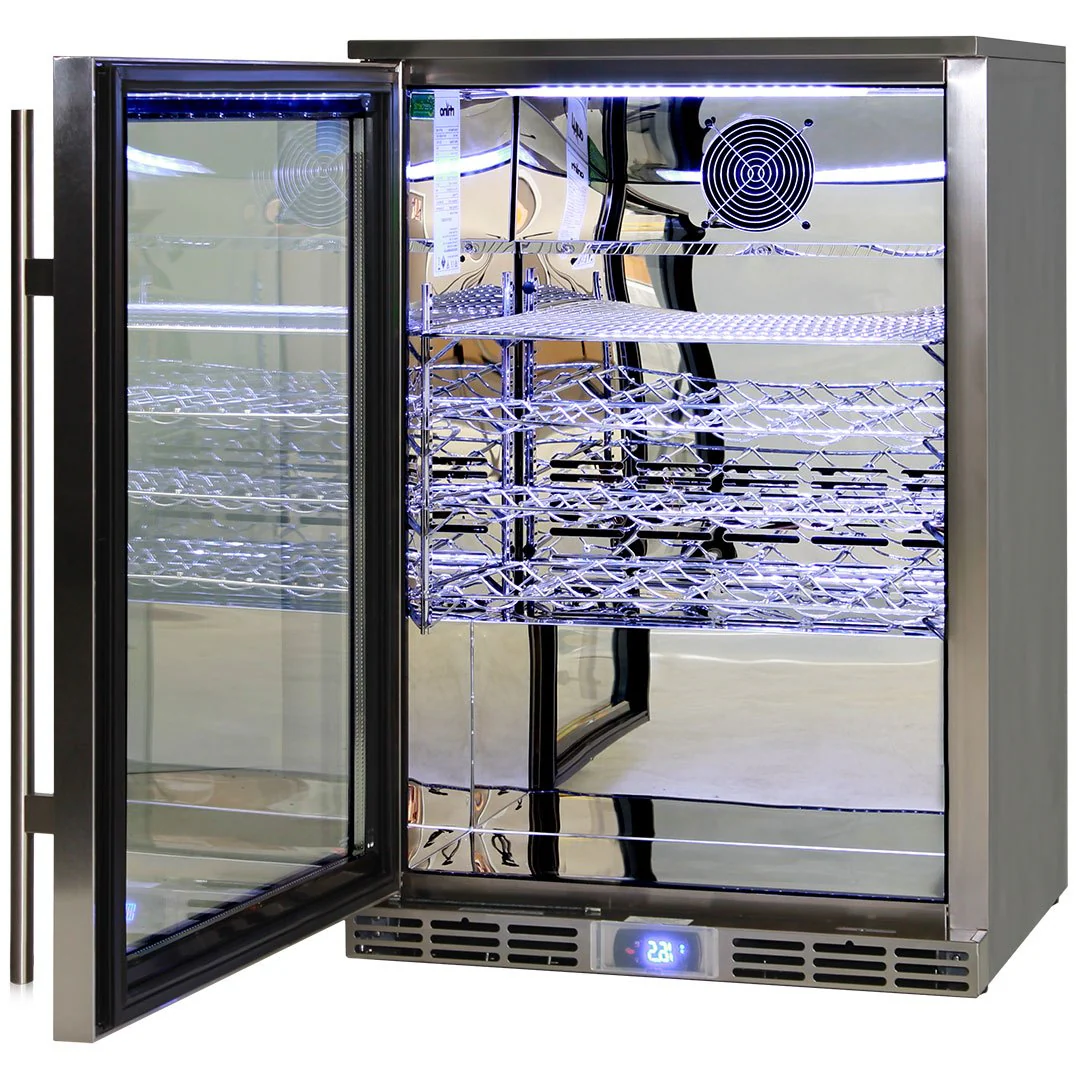 Rhino Alfresco Kitchen Glass Door Outdoor Bar Fridge Great For Cold Beer In Hot Climates - Model GSP1HL-SS - Image 8