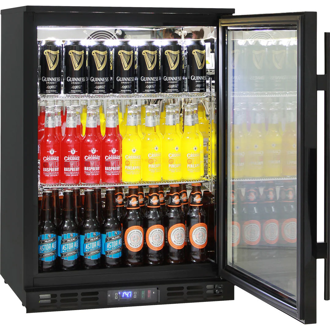 Rhino Black Commercial Glass Door Quiet Running Bar Fridge With Energy Efficient Parts And Operation - Model SG1R-B - Image 5