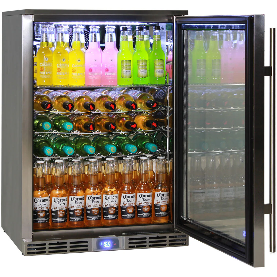 Rhino Glass Door 129L Alfresco Bar Fridge with LOW E Glass - Model GSP1H-840-SS - Image 5