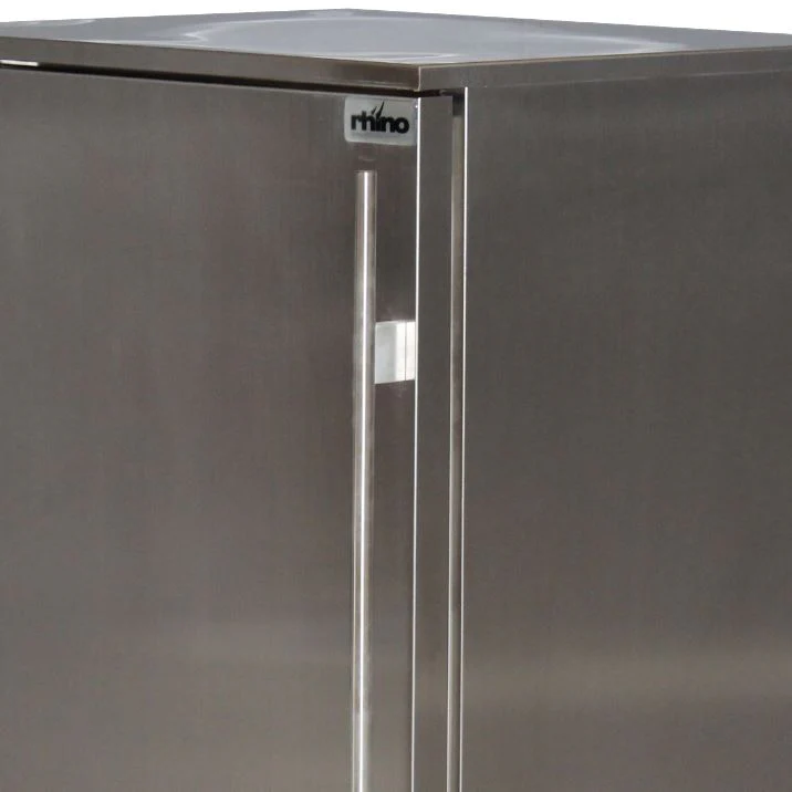 Rhino Stainless Steel Quiet Running 1 Door Solid Stainless Bar Fridge Left Hinged - Model SG1L-SD - Image 4