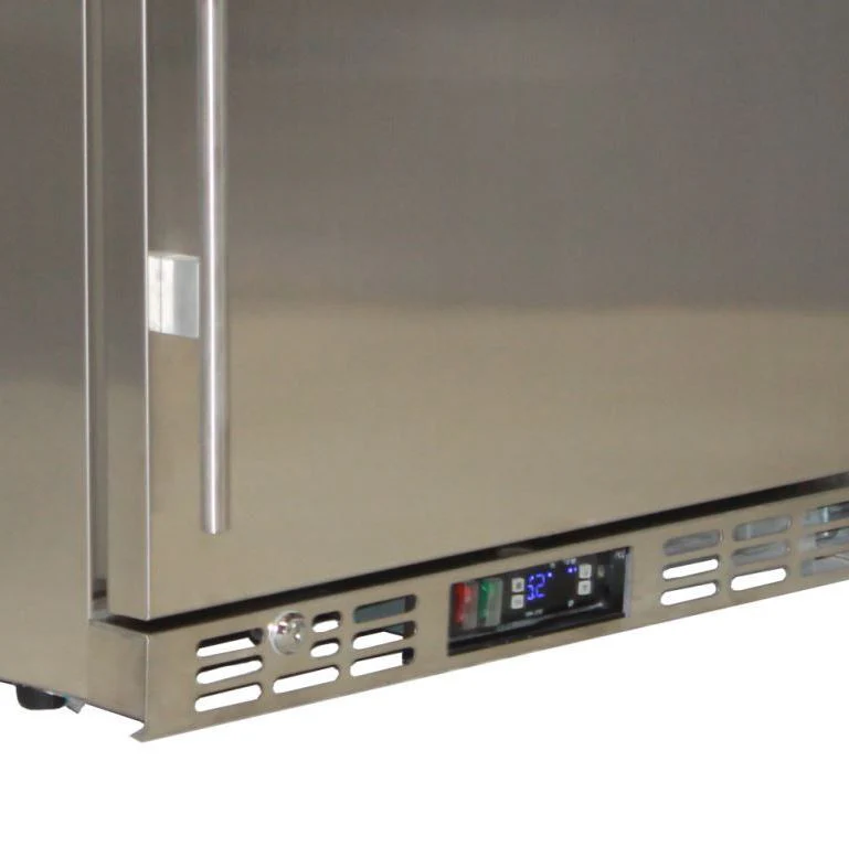Rhino Stainless Steel Quiet Running 1 Door Solid Stainless Bar Fridge Right Hinged - Model SG1R-SD - Image 3