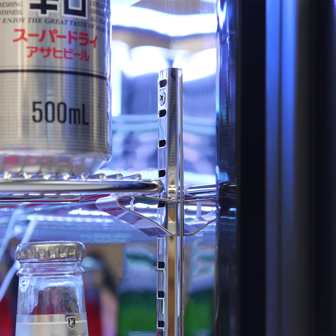 Rhino Stainless Steel Quiet Running 1 Door Solid Stainless Bar Fridge Right Hinged - Model SG1R-SD - Image 5