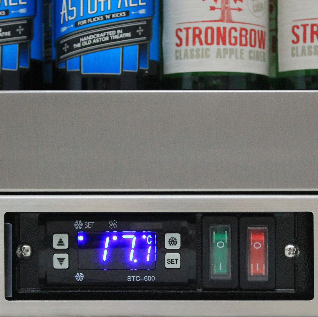 Rhino Stainless Steel 1 Heated Glass Door Quiet Running Bar Fridge With Brand Parts And Low Energy Consumption - Model SG1R-HD - Image 7