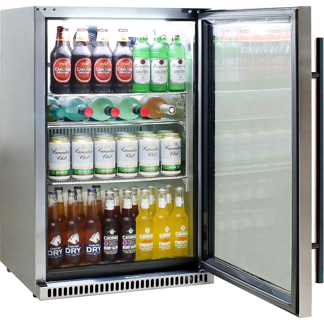 Schmick 304 Stainless Steel Bar Fridge Tropical Rated With Heated Glass and Triple Glazing 1 Door - Model SK118R-SS - Image 11