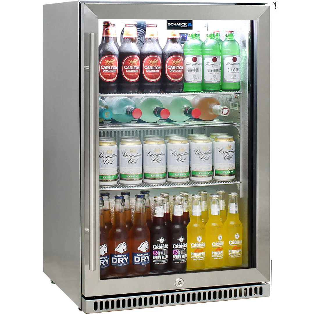 Schmick 304 Stainless Steel Bar Fridge Tropical Rated With Heated Glass and Triple Glazing 1 Door - Model SK118R-SS - Image 12