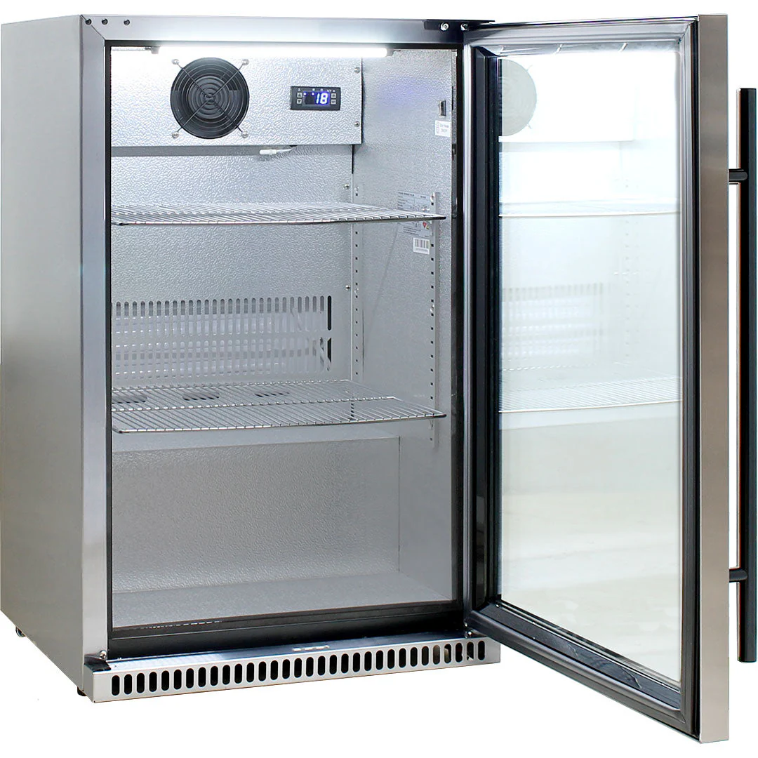 Schmick 304 Stainless Steel Bar Fridge Tropical Rated With Heated Glass and Triple Glazing 1 Door - Model SK118R-SS - Image 13