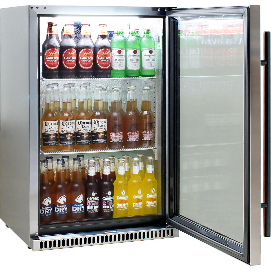 Schmick 304 Stainless Steel Bar Fridge Tropical Rated With Heated Glass and Triple Glazing 1 Door - Model SK118R-SS - Image 7