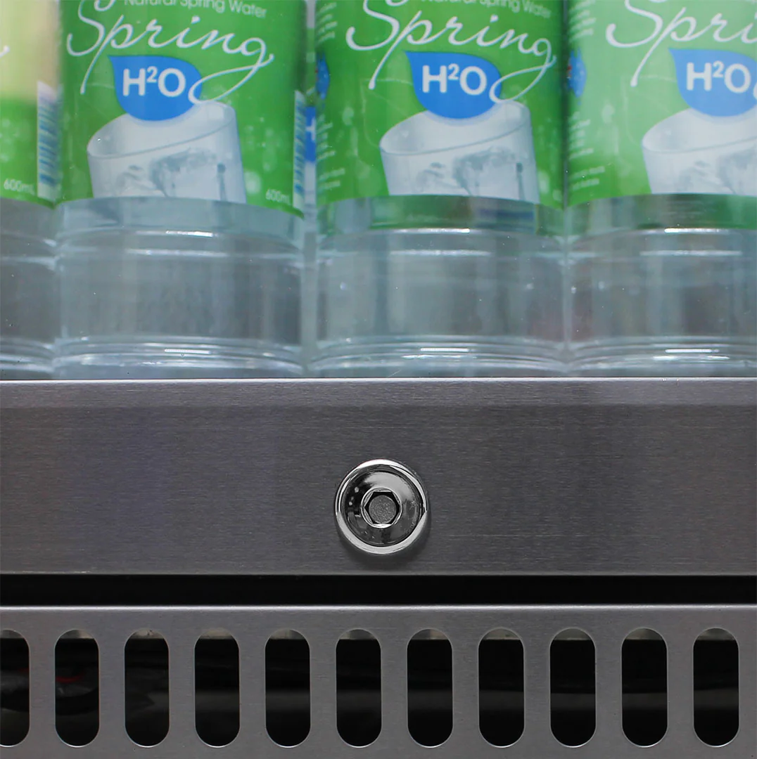 Schmick 304 Stainless Steel Bar Fridge Tropical Rated With Heated Glass and Triple Glazing - Model SK118L-SS - Image 5