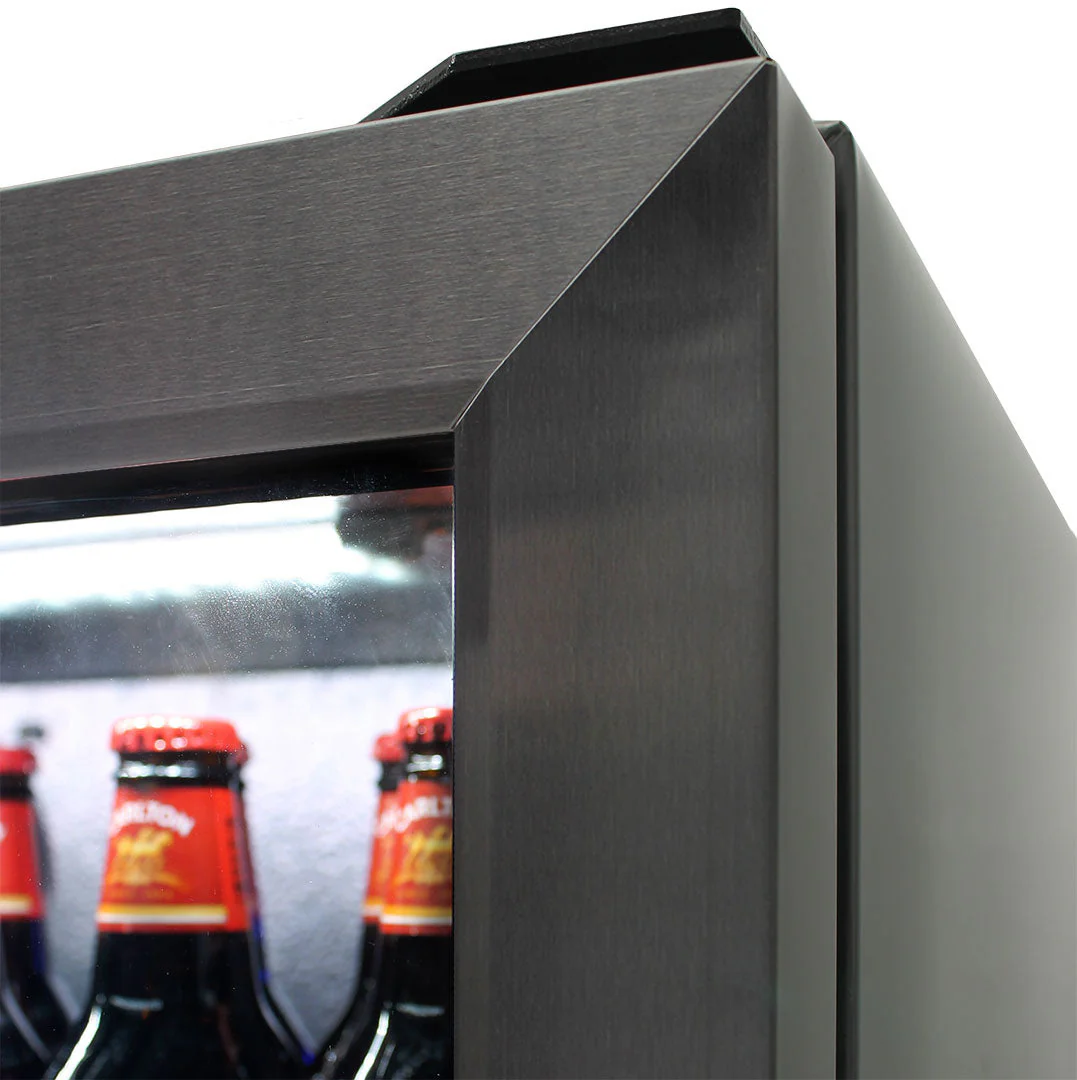 Schmick 304 Stainless Steel Bar Fridge Tropical Rated With Heated Glass and Triple Glazing - Model SK118L-SS - Image 6