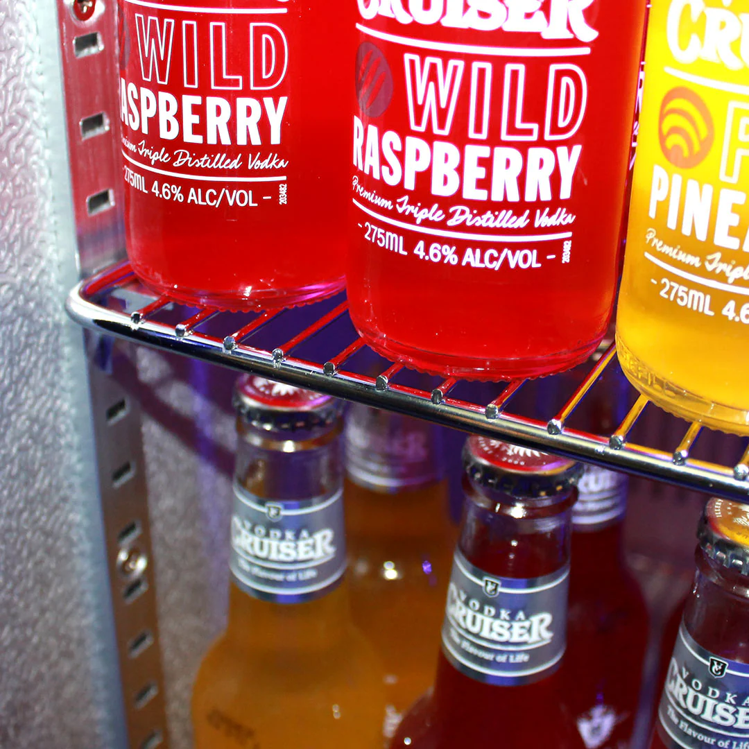 Schmick Black Bar Fridge Tropical Rated With Heated Glass and Triple Glazing 1 Door - Model SK118L-B - Image 3