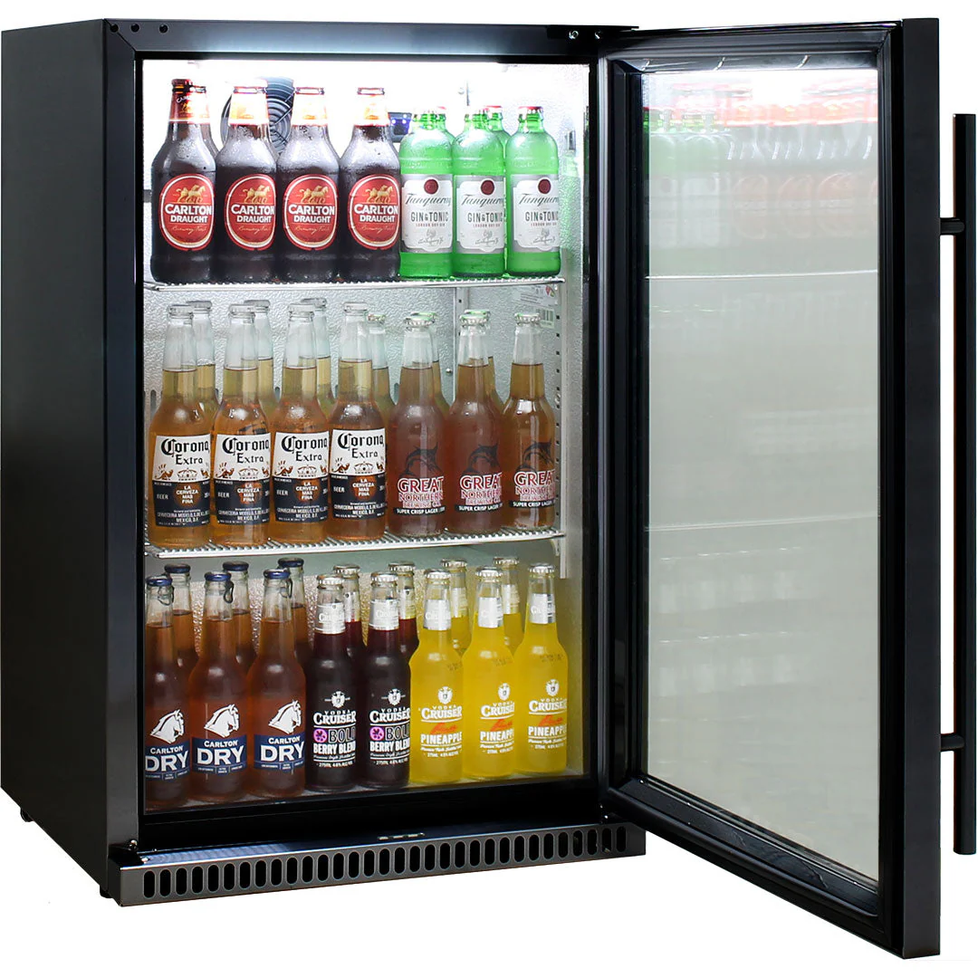 Schmick Black Bar Fridge Tropical Rated With Heated Glass and Triple Glazing 1 Door - Model SK118R-B - Image 6