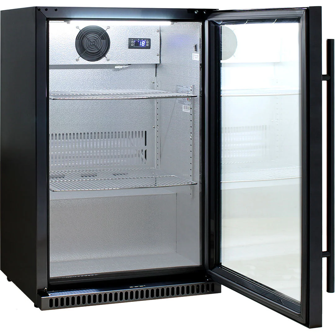 Schmick Black Bar Fridge Tropical Rated With Heated Glass and Triple Glazing 1 Door - Model SK118R-B - Image 7