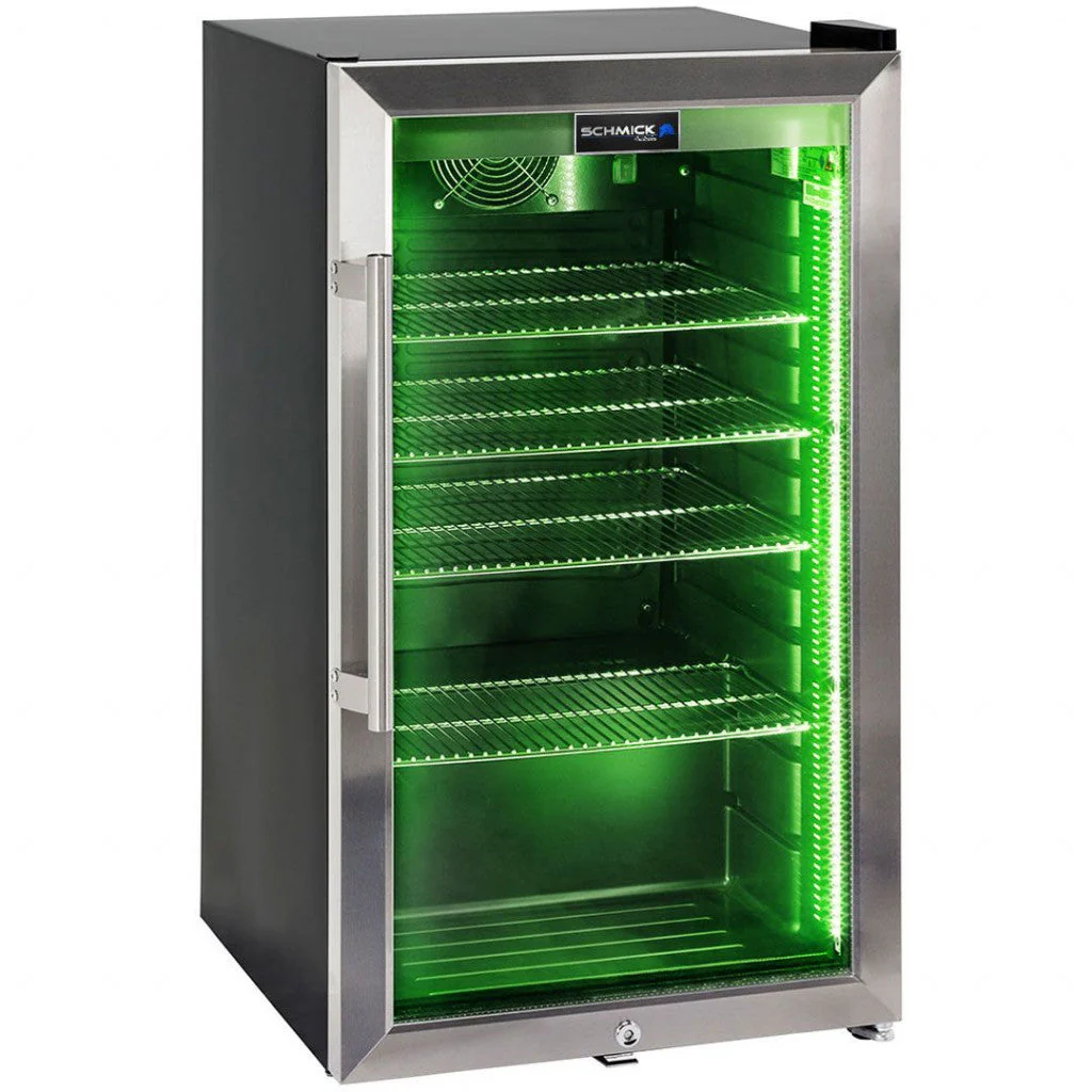 AAA Schmick Outdoor Triple Glazed Alfresco Bar Fridge With Led Strip Lights, Lock and LOW E Glass, indoor use also perfect! - Model HUS-SC88-SS - Image 11