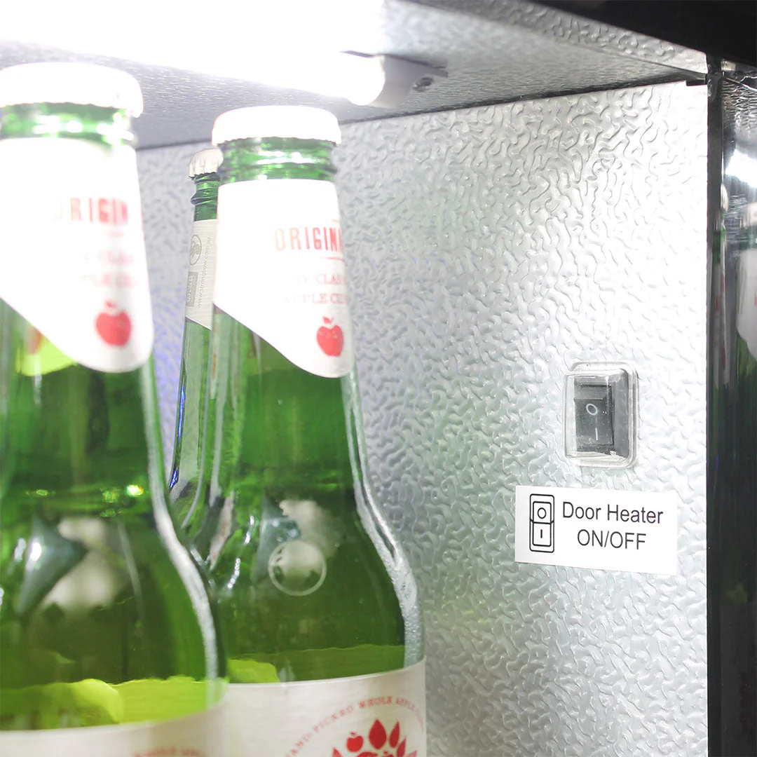 Schmick Stainless Bar Fridge 2 Door With Heated Glass and Triple Glazing - Model SK190-SS - Image 9