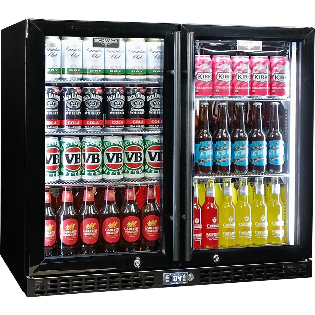 Heated Glass (Stops Condensation) - Under Bench Counter Built In Integrated Bar Fridges Including Quiet Indoor